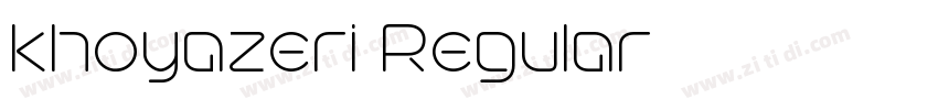 khoyazeri Regular字体转换